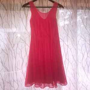 Express Peach/Coral Flowy Dress